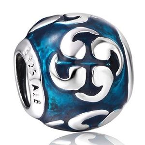 Retired Pandora Blue Zen Charm
